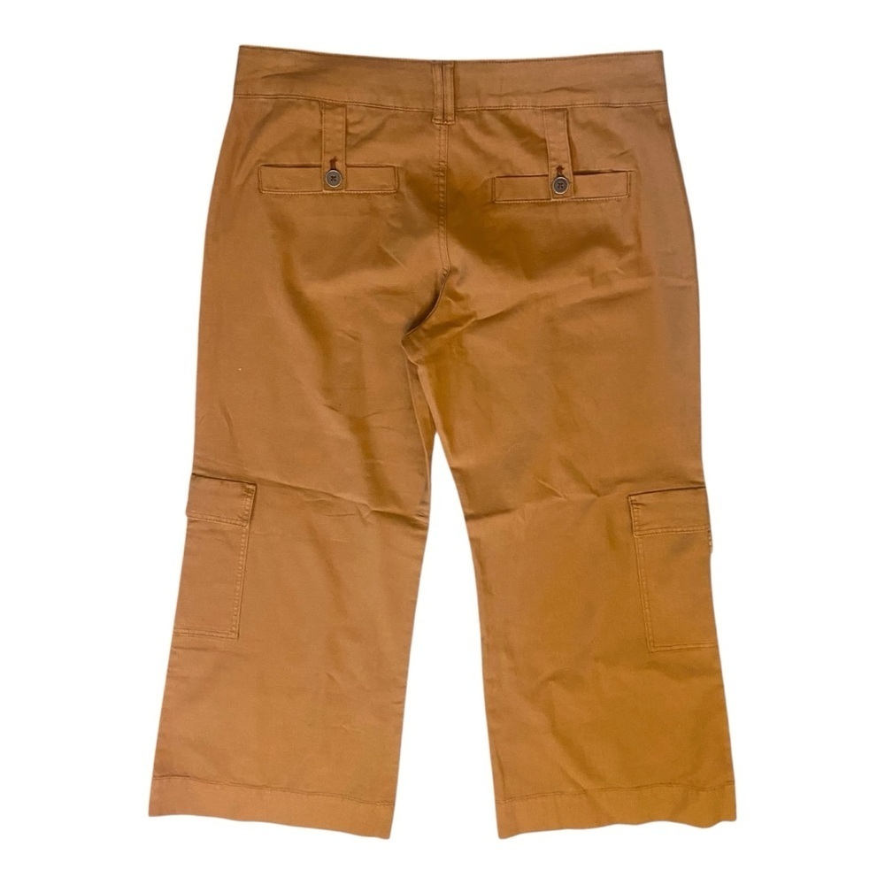 Anthropologie Pilcro Wide Leg Flare Utility Cargo Pants Sz 31 Rust Tan - Picture 5 of 7